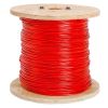 Fire Alarm 14/2 Bare Copper 14AWG 2 Conductor Unshielded Cable - 1000 Feet Red