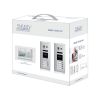 Intercom System for Apartment | 6 Apartment Video Doorbell | 2 Wire Buzzer System, 6 Monitors 4.3inch - DK43361S/ID