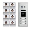 Intercom System for Apartment | 8 Apartment WiFi Video Doorbell | 8 x 7inch Monitors, Door Release - DX4781S/ID