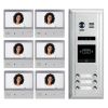 Intercom System for Apartment | 6 Apartment WiFi Video Doorbell | 6 x 7inch Monitors, Door Release - DX4761S/ID