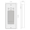 IP Door Entry Camera Panel â€“ IPX-850F Video Intercom Door Station with 5 Inch TFT Touch Screen, 170Â° Ultra Wide Fisheye Lens, Stainless Steel Housi