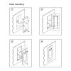 IP Door Entry Camera Panel â€“ IPX-850F Video Intercom Door Station with 5 Inch TFT Touch Screen, 170Â° Ultra Wide Fisheye Lens, Stainless Steel Housi