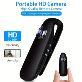 1080P Full HD Mini Body Wear Camera; Video Recorder; Portable Pocket Body Cams With Back Clip; Video & Audio Recording; Motion Activated