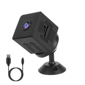 1080P 2.4G WiFi Mini Security Camera for Pet Baby Monitor Compact Wireless with PIR Motion Detection Night Vision App Control 32G MMC Card Storage