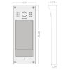 IP Door Entry Camera Panel â€“ IPX-850S Video Intercom Door Station with 5 Inch TFT Touch Screen, 170Â° Ultra Wide Fisheye Lens, Stainless Steel Housi