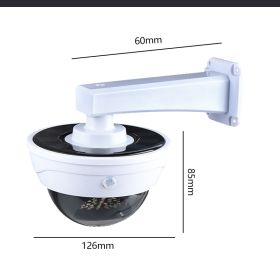 Solar Simulation Monitor Lamp Outdoor Courtyard Led Waterproof Induction Road Home Wall Road (Option: 34LED Monitoring Round)