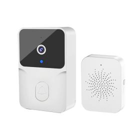 Intelligent Visual Doorbell Home Surveillance Video Intercom HD Night Vision Capture (Color: White)